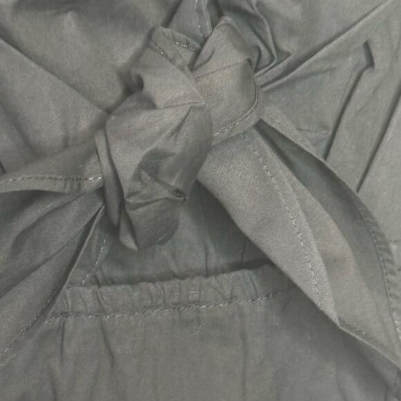 Thakoon Collared Short Sleeve Cotton Black Maxi Dress Womens Size 2 - Picture 5 of 11